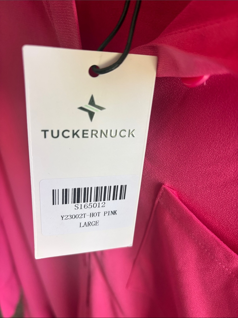 Tuckernuck Hot Pink Crepe Callahan Dress Size Large BNWT - Picture 5 of 5
